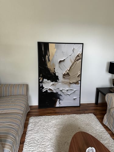 Customer photo review of Oro bianco e nero moderno