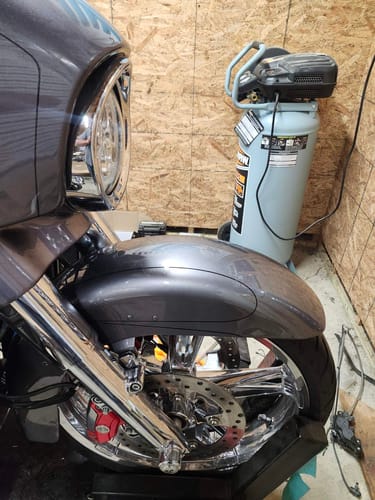 Customer photo review of HR3 Charcoal Pearl 2017S Motorcycle Front Mudguard Fender