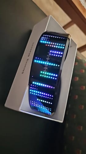 Customer photo review of Bluetooth LED Cyberpunk Glasses