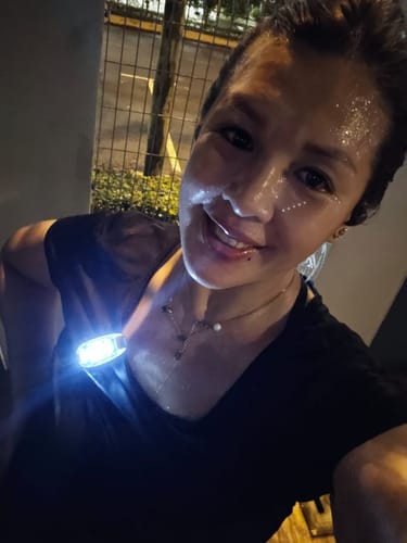 Customer photo review of Mini Cloud Engravable Necklace