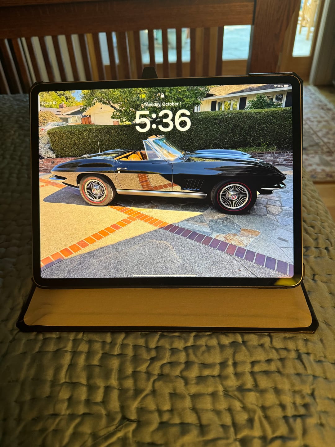 Customer photo review of Executive Leather iPad Case