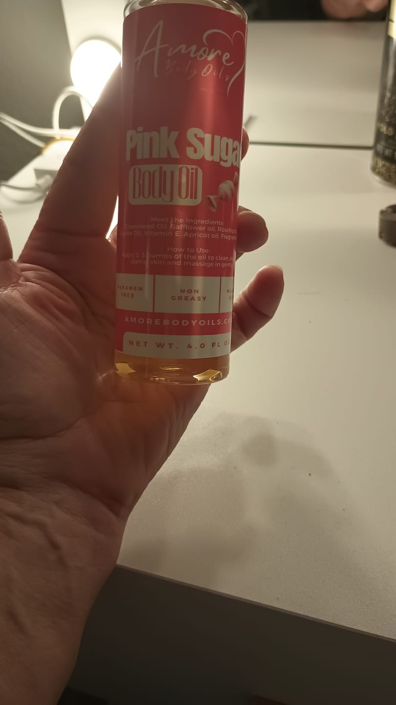 Customer photo review of Pink Sugar - Body Oil