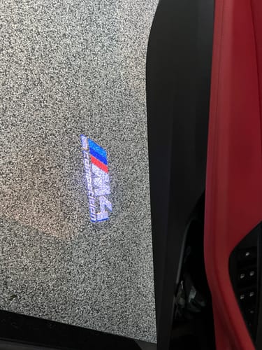 Customer photo review of BMW G SERIES DOOR LIGHTS