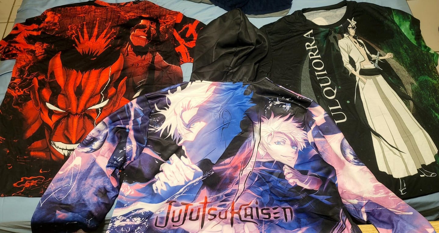 Customer photo review of Bleach Kenpachi Zaraki Anime Manga 3D All Over Print T-shirt Tank Top Zip Hoodie Pullover Hoodie Hawaiian Shirt Beach Shorts Jogger