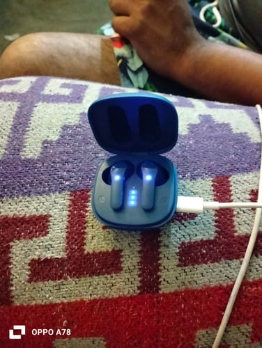 Customer photo review of Audífonos inalámbricos TWS | STF Neo ANC | 3hrs uso azul