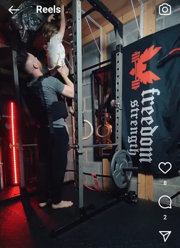 Customer photo review of Freedom Strength banner