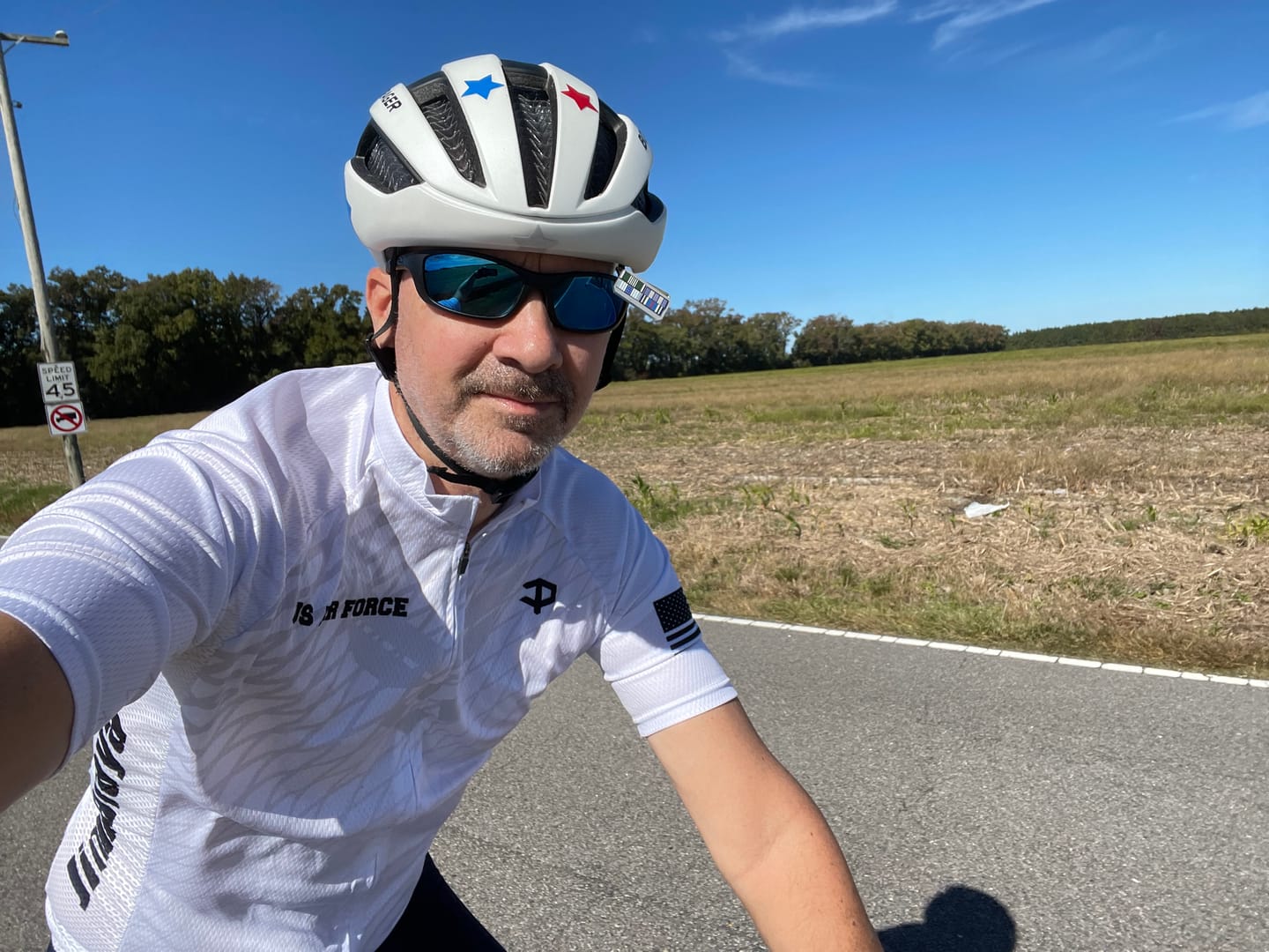 Customer photo review of Men's Air Force Short Sleeve Cycling Jersey