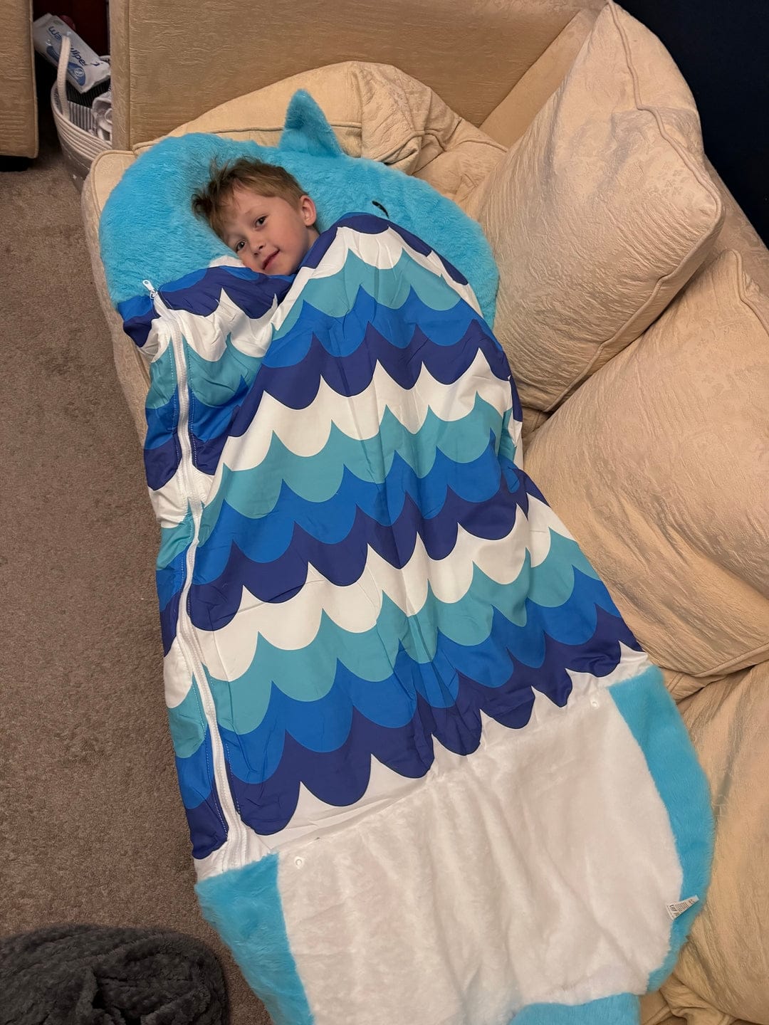 Customer photo review of Blue Shark Cosy Napper ™