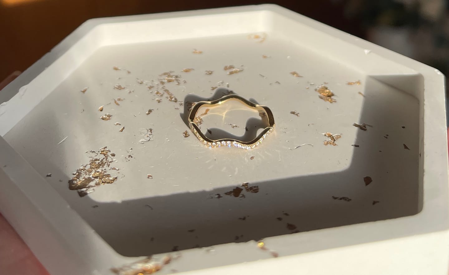 Customer photo review of Wavy Ring | 18K vergoldet