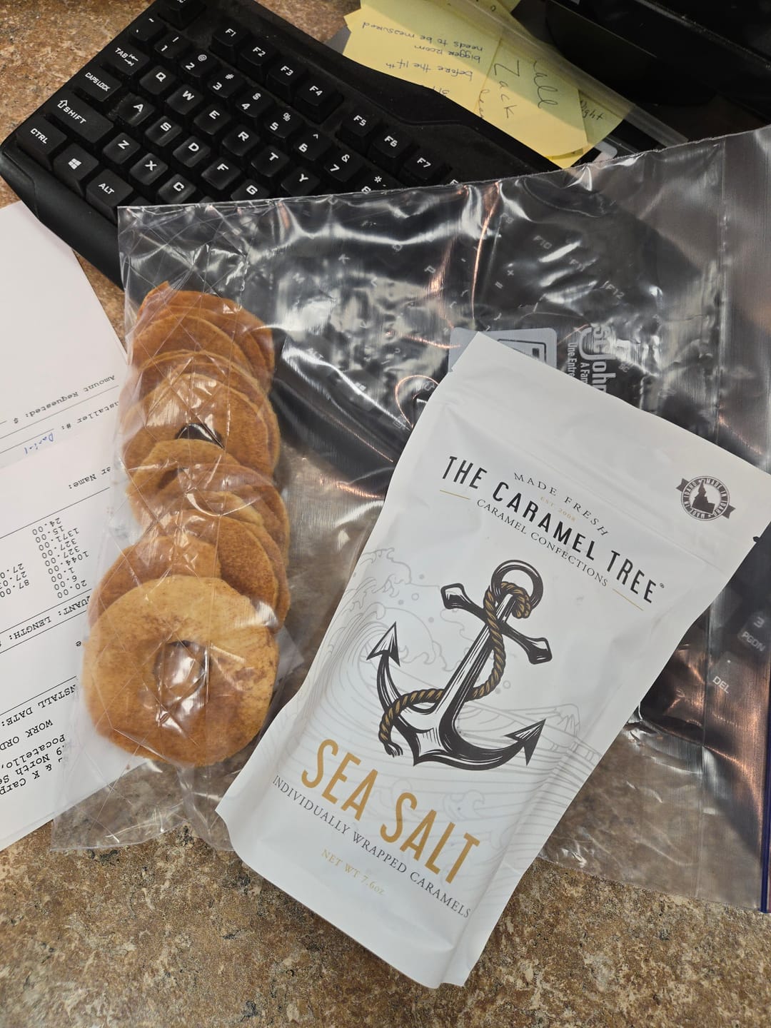 Customer photo review of Sea Salt Caramel Pouch 8oz