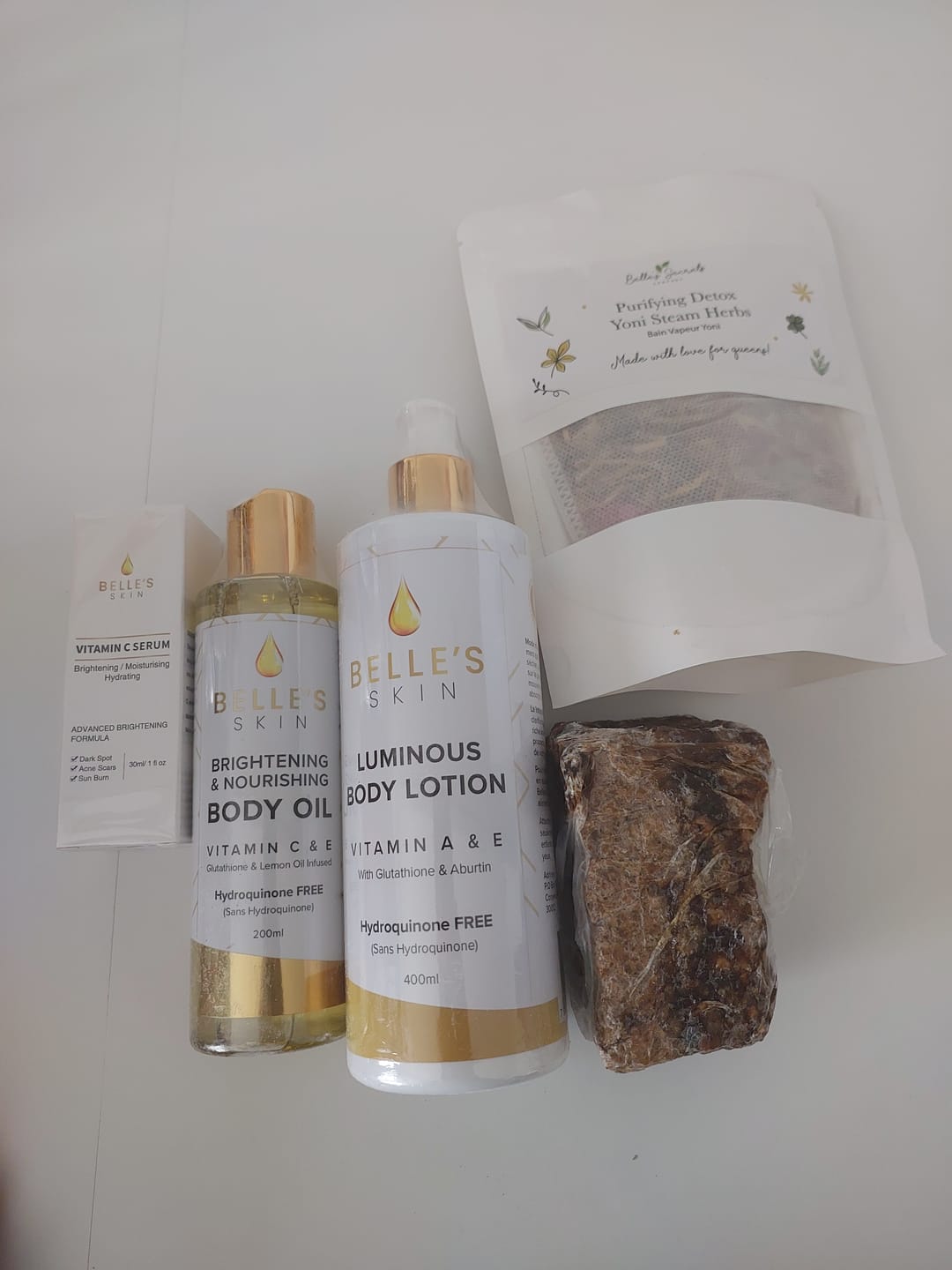 Customer photo review of Belle's Skin Body Oil