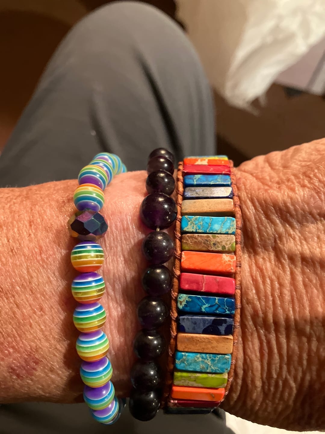 Customer photo review of 7 Chakras Balance Bracelet (Stone)