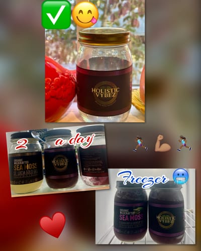Customer photo review of Elderberry and Soursop Sea Moss Gel Trio