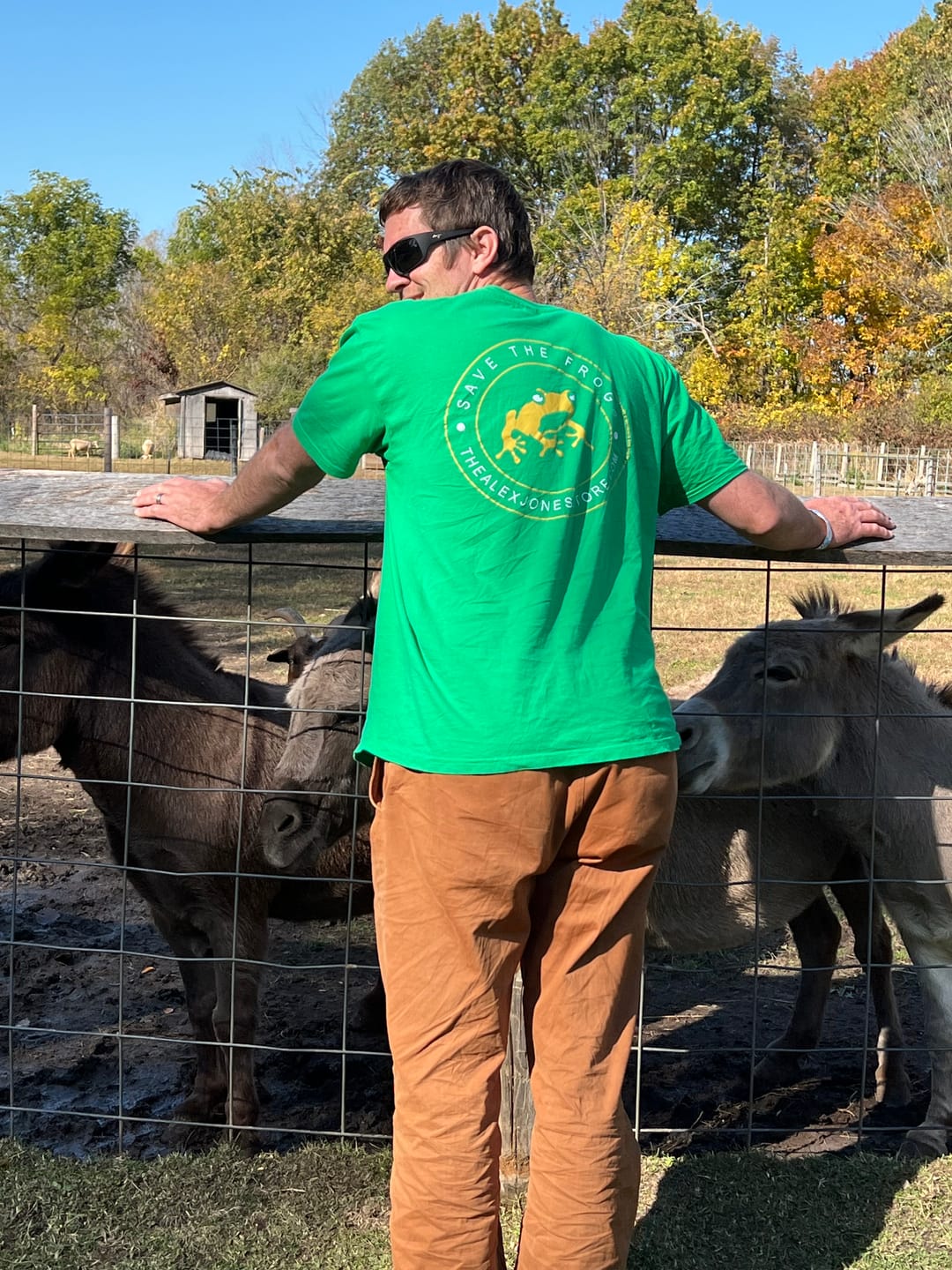 Customer photo review of Save The Frogs T-Shirt