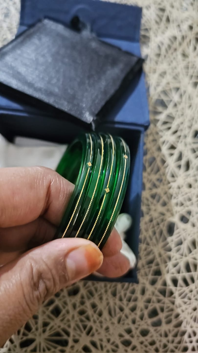 Customer photo review of Light Green - "Divya Shringar" 916 22k