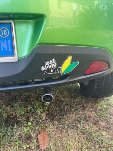 Customer photo review of Eat Sleep JDM Sticker