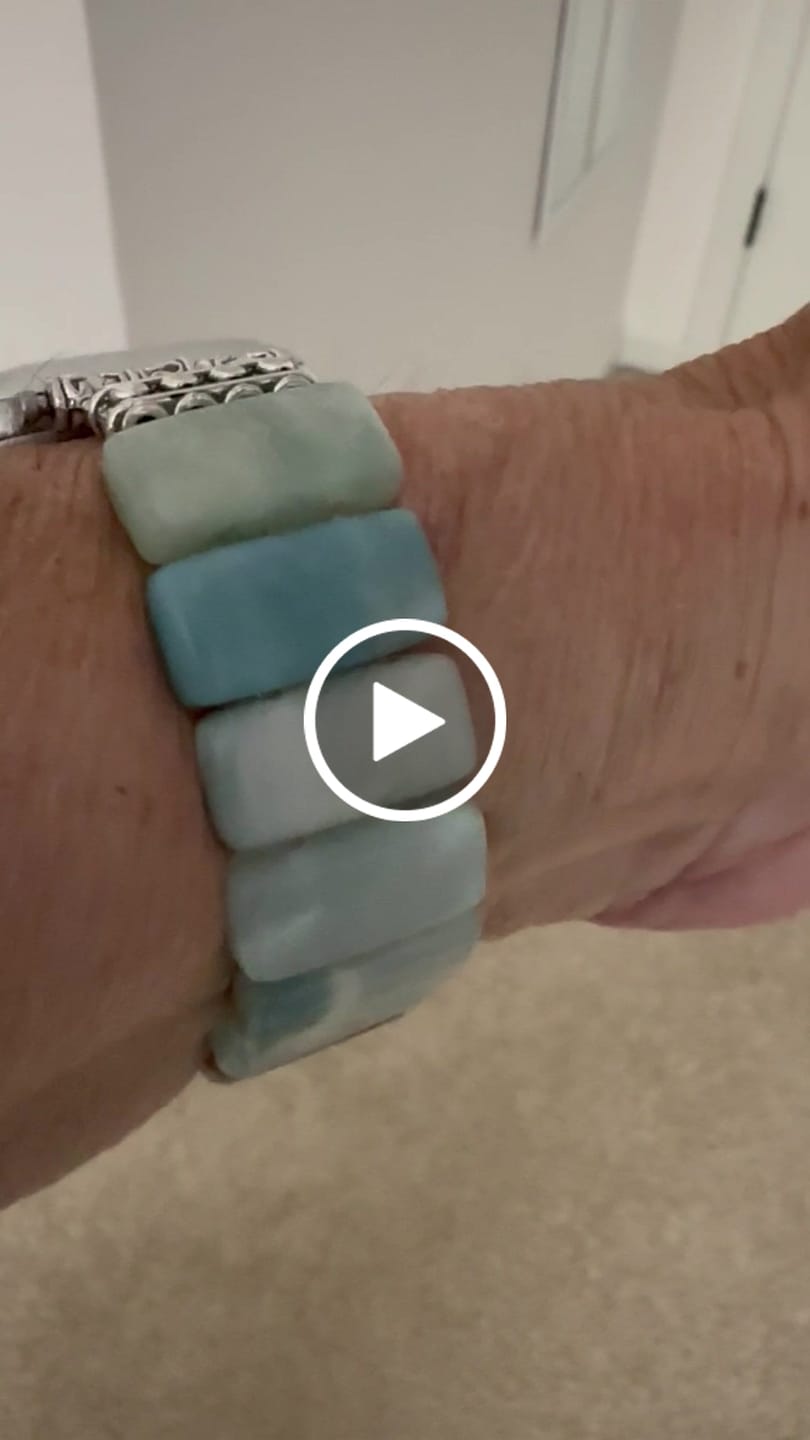 Customer video review of Amazonite Grace Stretch Apple Watch Strap