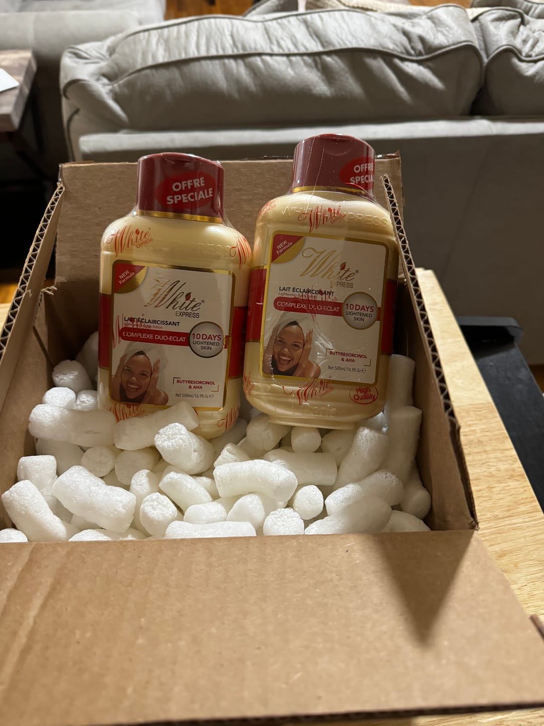 Customer photo review of White Express Extra Lotion 10 Days 16.9 oz Sale Price Clearance