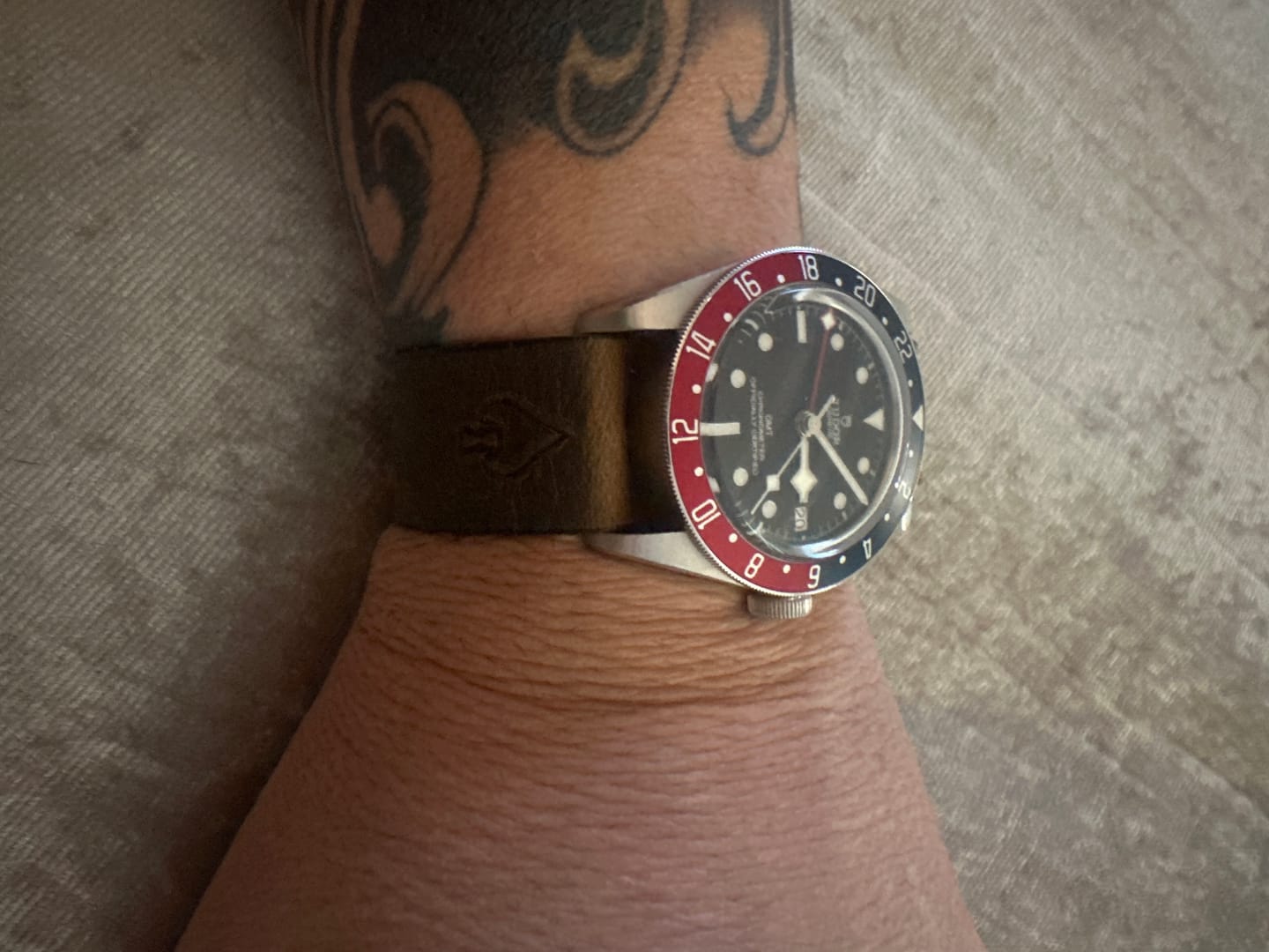 Customer photo review of W.O.E. Leather Single Pass Zulu
