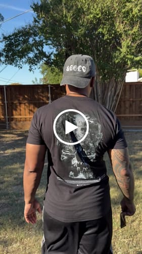 Customer video review of 'VALLEY OF DEATH' TEE + FREE PRE-WORKOUT SAMPLE