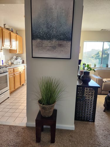 Customer photo review of Modern Raining Texture Abstract Painting