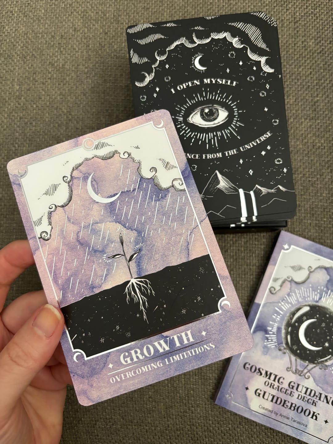 Customer photo review of Cosmic Guidance Oracle Deck