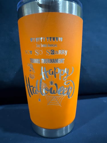 Customer photo review of Bundle (6) Custom Laser Engraved - 20oz Tumblers