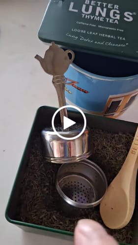 Customer video review of Thyme Tea Tin