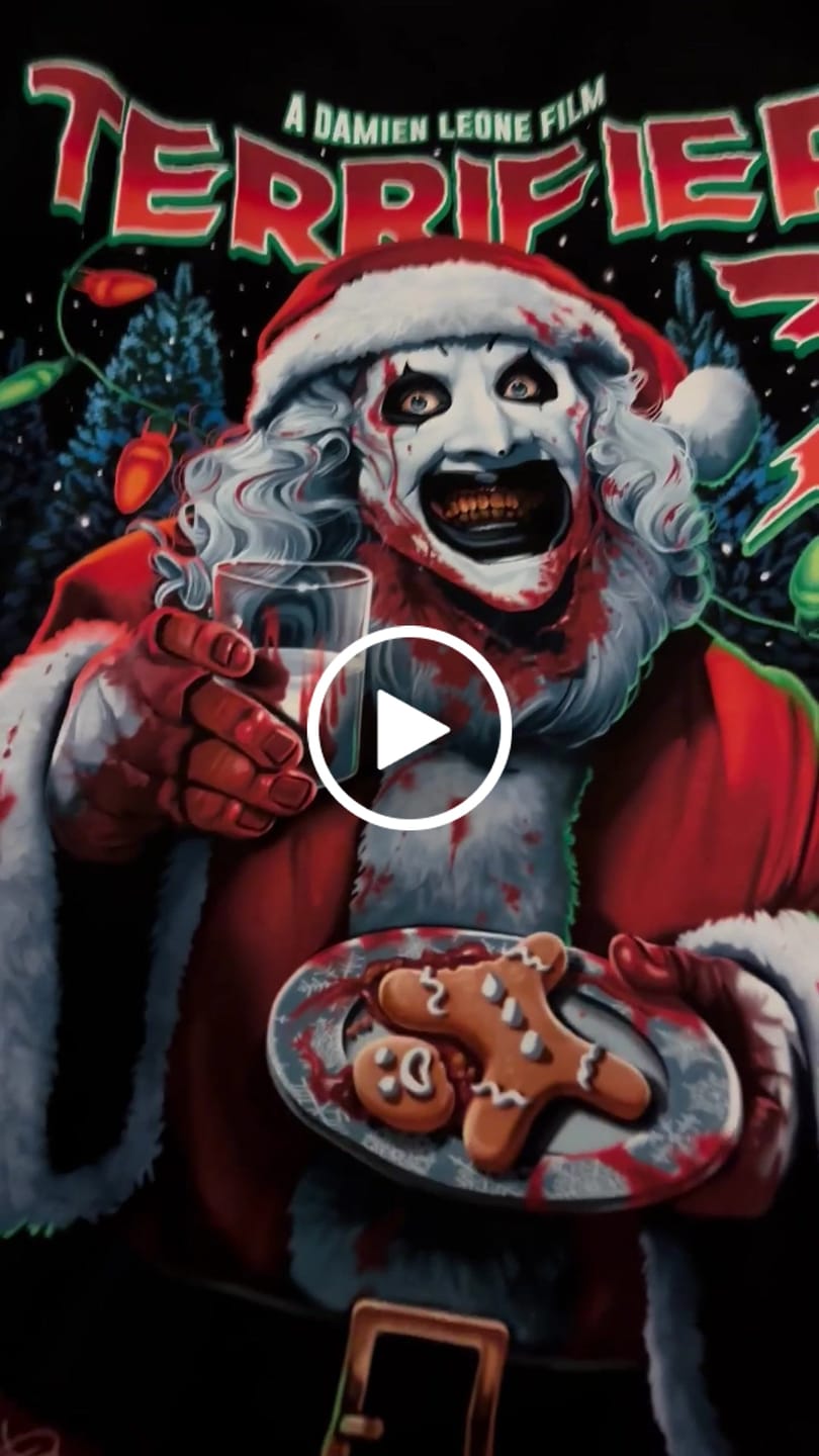 Customer video review of Terrifier 3 Milk And Carnage T-Shirt