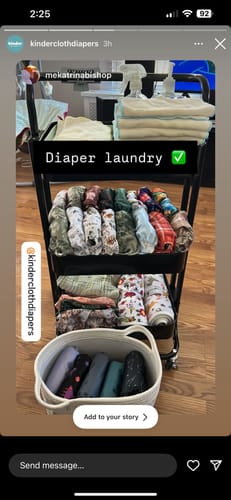 Customer photo review of Patterned Pocket Cloth Diaper with Athletic Wicking Jersey