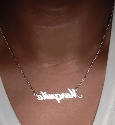 Customer photo review of Personalized Name Necklace