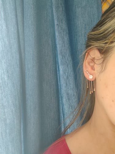 Customer photo review of Boucle d'oreille fleur grimpante Côme