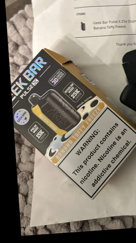 Customer photo review of Geek Bar Pulse X 25k Disposable Vape
