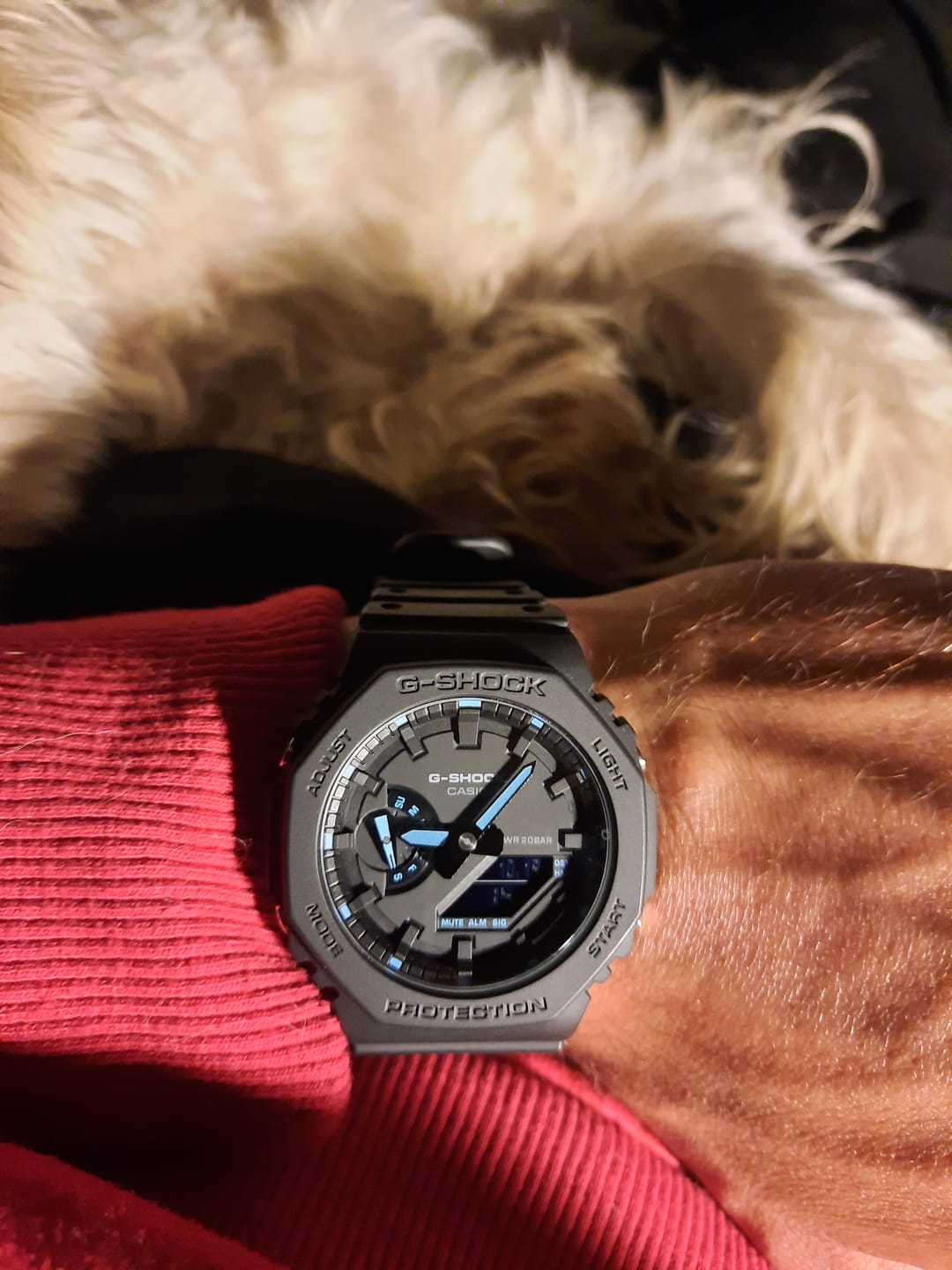 Customer photo review of Reloj Casio G-Shock Royal Oak "Casioak" GA-2100-1A2DR NEON ACCENT Negro