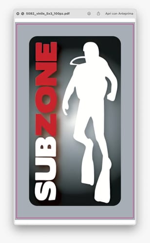 Customer photo review of Sticker Vinile Classico