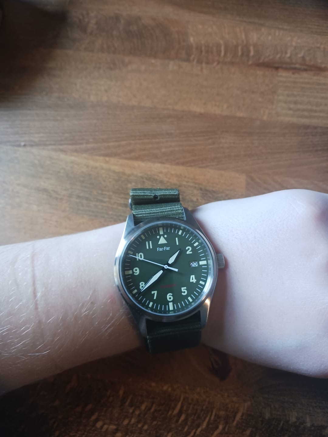 Customer photo review of Far-Far Natoreim Grønn (Sort Spenne)