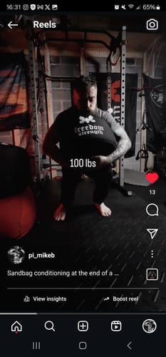 Customer photo review of Strongman Sandbag V3