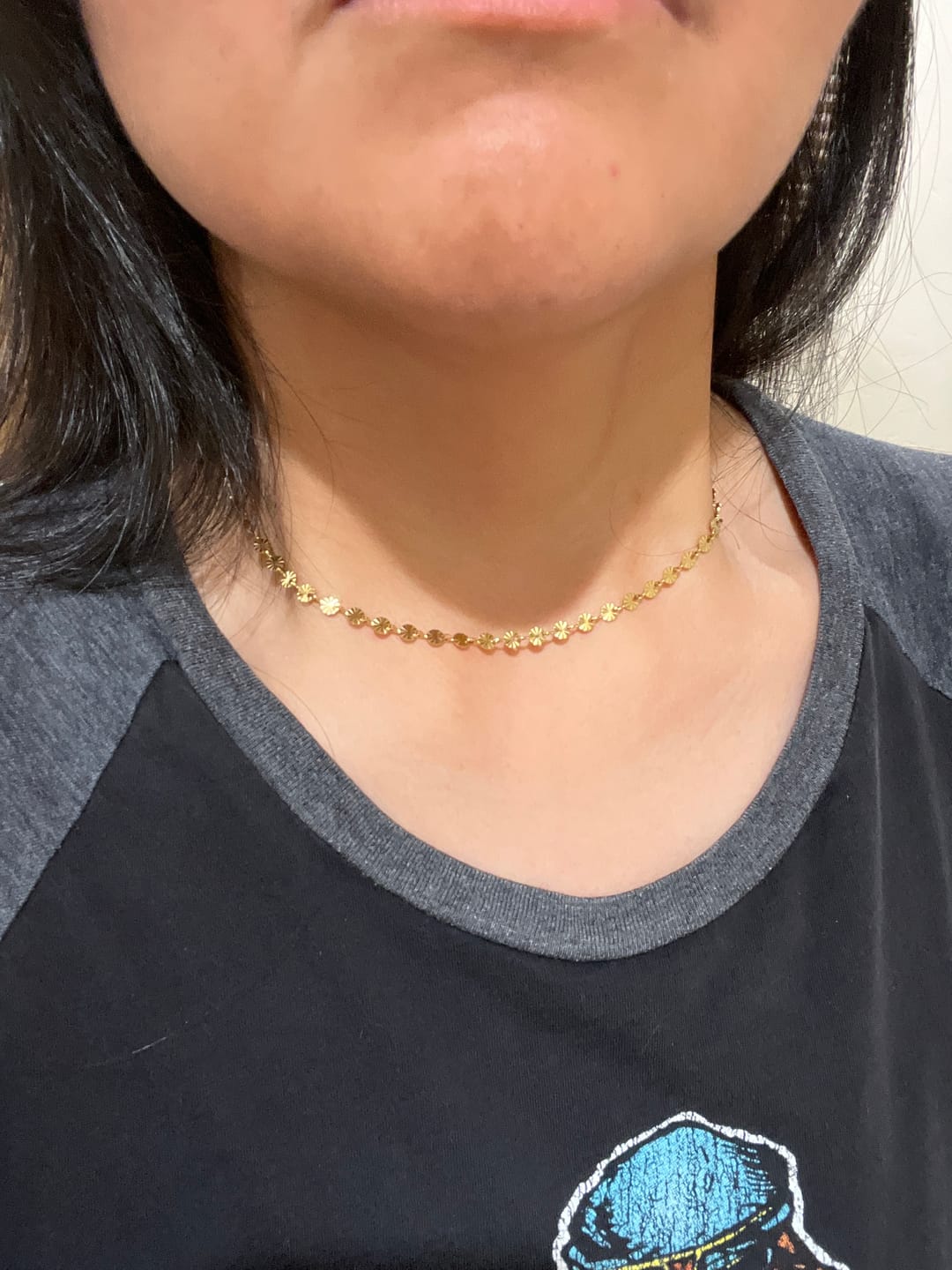 Customer photo review of Moon Chain Necklace