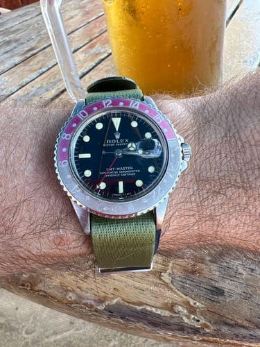 Customer photo review of Olive Green Nylon Strap