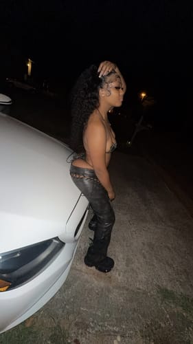 Customer photo review of BUTTERFLY BIKINI SET (BLACK LEATHER)