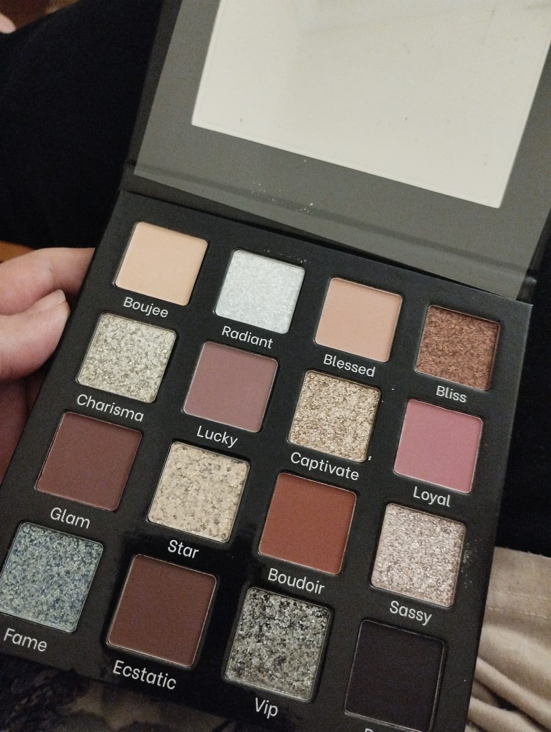 Customer photo review of Boujee Boudoir Neutral Glam Eyeshadow Palette ( PRE ORDER 4 - 6 weeks )