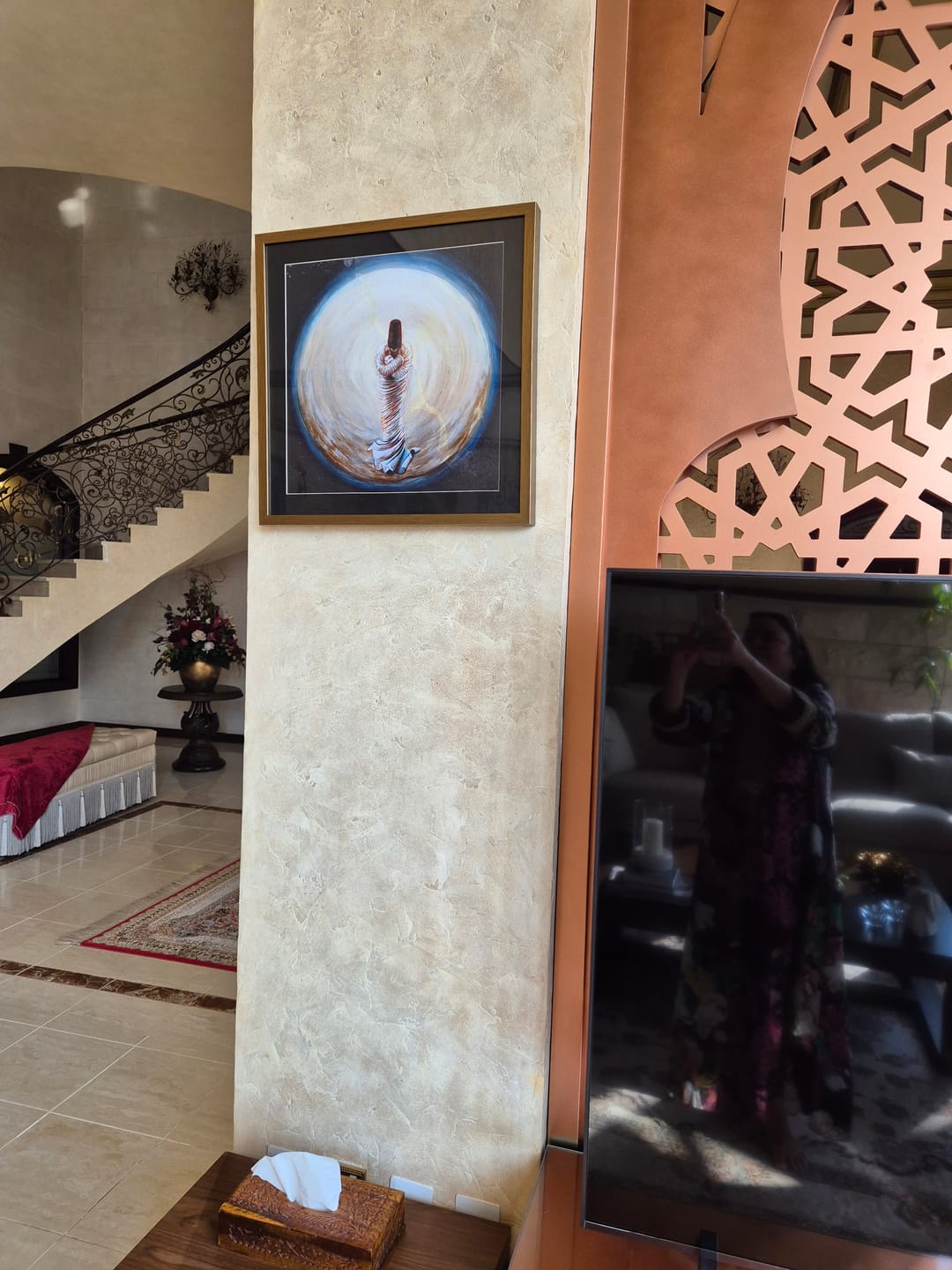 Customer photo review of Sufi Dervish - Islamic Wall Decor Canvas Printing