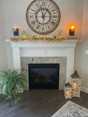 Customer photo review of Penny Leaf Garland ~ Mustard