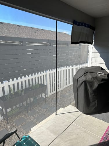Customer photo review of Custom Magnetic Screen Door