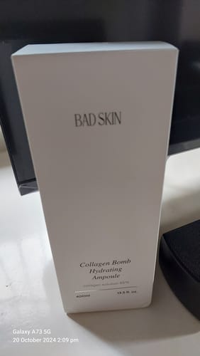 Customer photo review of Bad Skin™ Korean Collagen Bomb Hydrating Ampoule