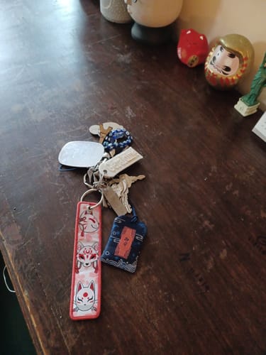 Customer photo review of Porte-Clé Brodé Kitsune