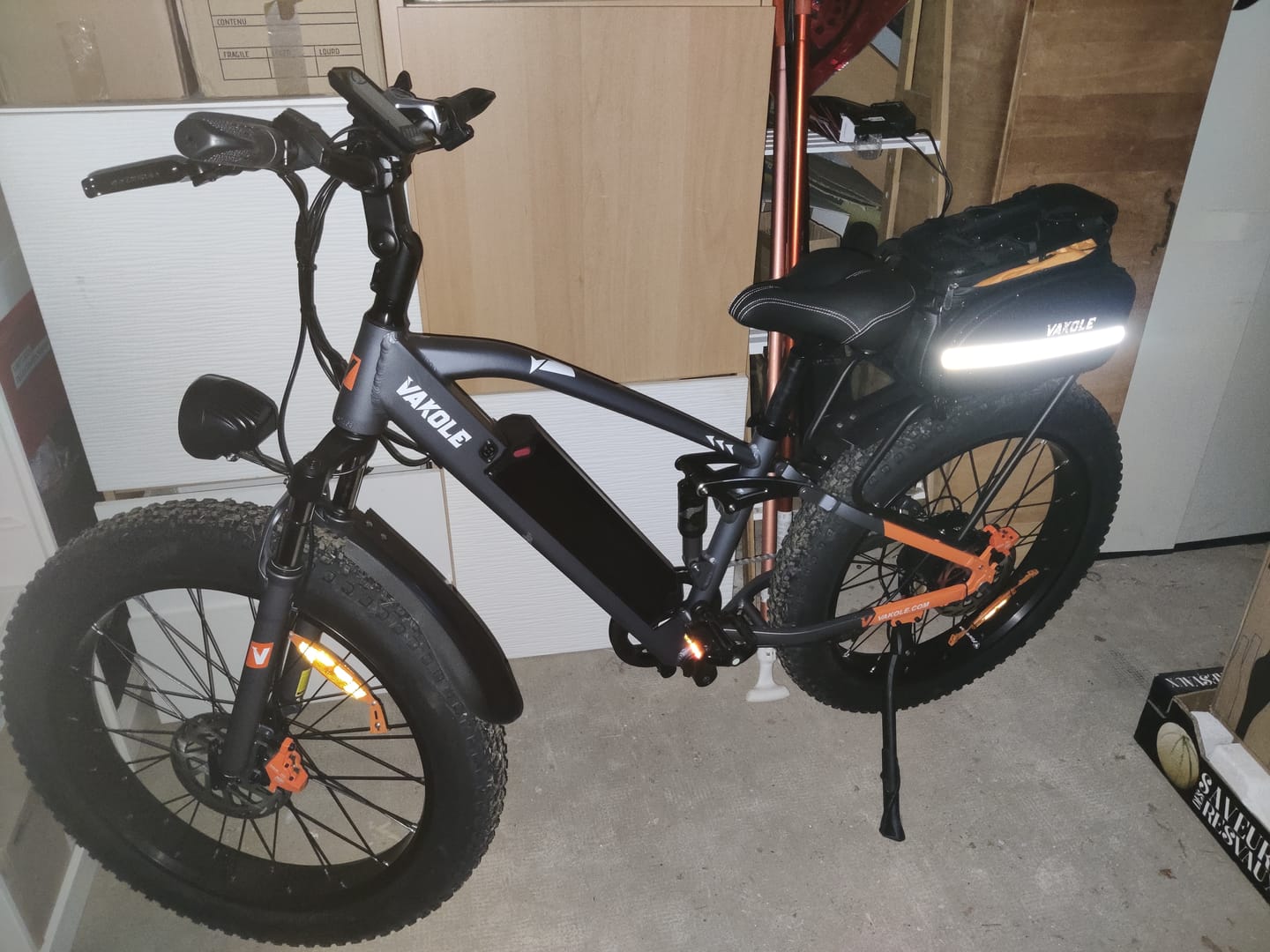 Customer photo review of Vakole CO26 26" 750W Fat Bike Full Suspension E-Mountain Bike 48V 16Ah E-MTB