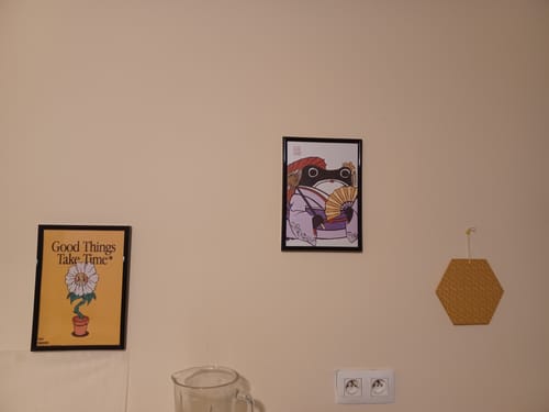 Customer photo review of Tableau Japonais Geisha Kaeru