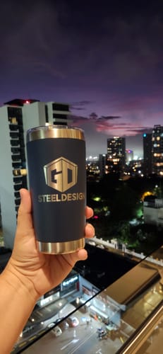 Customer photo review of Bundle (6) Custom Laser Engraved - 20oz Tumblers