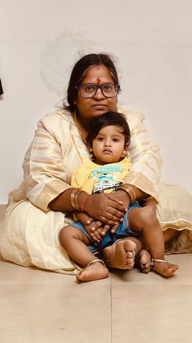 Customer photo review of White & Gold Kasavu Maxi Dress